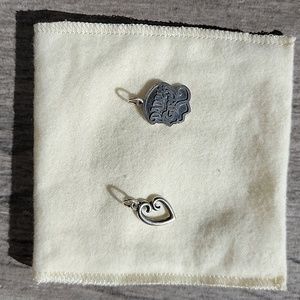 James Avery Sterling Silver 925 Mother's Love Heart Charm